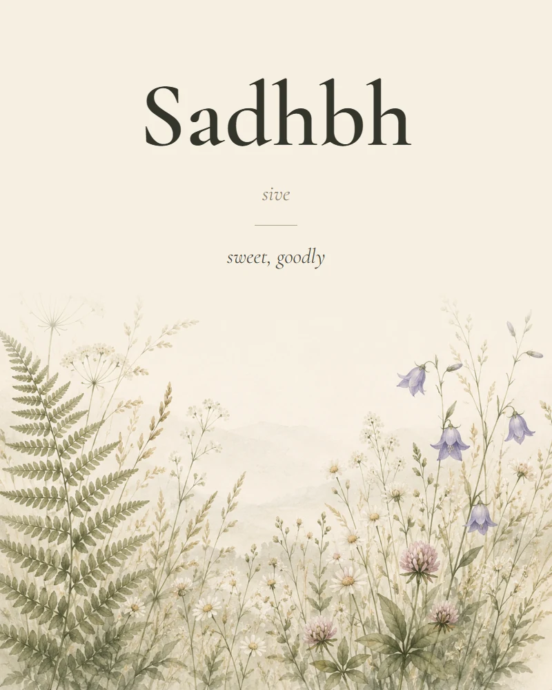 Sadhbh Irish name print with pronunciation