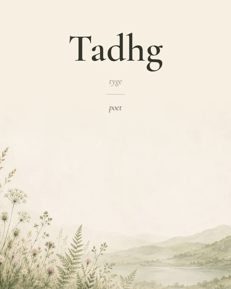 Tadhg Irish name print with pronunciation